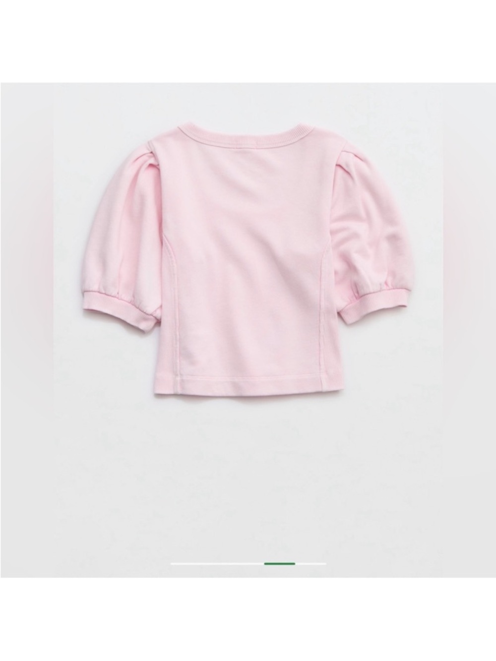 Aerie Women's Cropped Seams Right Short Sleeves Sweatshirt
Color Bloom Size L - Picture 4 of 8